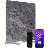 OEM Panel de calefacción infrarroja de 420 W, color gris, para 8 m², con control mediante aplicación móvil y mando a distancia
