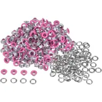 OEM Juego de 300 tornillos metálicos de 4,5 mm, color fucsia, con arandelas