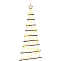 Syfax Árbol de Navidad Colgante 120 cm 50 LED Blanco Cálido