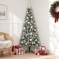 Syfax Árbol de Navidad artificial con bolas 120 cm 150 LED