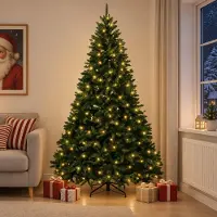 Syfax Árbol de Navidad artificial con ramas articuladas 240 cm
