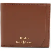 Ralph Lauren para hombre. 405963228002 Cartera billetera de piel suave marrón (OSFA), Casual, Clásico, outlet 2026.