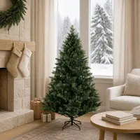 Syfax Árbol de Navidad artificial con ramas articuladas 120 cm