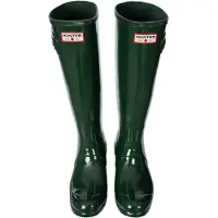 Hunter para mujer. FRW0002262 Botas de agua Original Tall 170th Anniversary verde (37), Plano, Hebilla, Casual, PVC, outlet 2026.