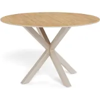 Pillovely Mesa de comedor Stela Roble natural