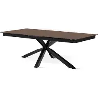 Pillovely Mesa de comedor Lorrins Taupe cálido