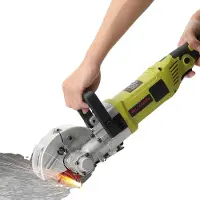 OEM Cortadora eléctrica para corte preciso, con una potencia de 4000W, hoja de sierra de 121mm, ancho ajustable de 30mm y profundidad ajustable de 32mm, con una velocidad de 7500 RPM