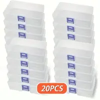 OEM Caja de almacenamiento, diseño con cerradura, transparente, 20 unidades