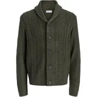 Jack & jones Cárdigan 'JJJames' verde oscuro