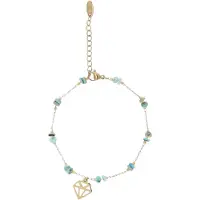 GRASSLAND Pulsera azul / oro / blanco