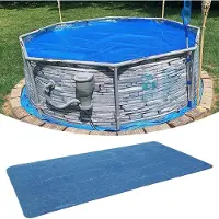 Markenlos Película aislante para calentadores de agua - Calentamiento rápido del agua - Reduce la evaporación - 220 x 150 cm - Azul