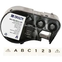 Brady M4C-500-595-CL-BK cinta vinilo negro sobre transparente 12,7 mm x 6,1 m (original)