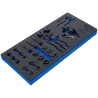 Bgs : Bandeja de herramientas 1/3. Juego de herramientas para medir y perforar culatas de cilindros, 1,11 kg