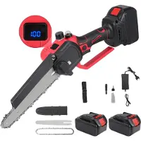 OEM Sierra de cadena eléctrica a batería, motor sin escobillas, indicador digital del estado de la batería, 21V, 1000W