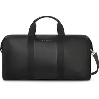Bugatti Valencia Bolsa de viaje fin de semana Piel natural 55 cm negro