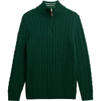 Superdry Jersey Con Media Cremallera Preppy Cotton Cable