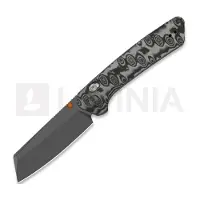 Kizer Cutlery Navaja Madrac CL AirTi M390, Black & Gray Vortex Micarta, Stonewash PVD