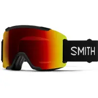 Smith - Máscaras de esquí - Squad Black/ Chromapop Sun Red Mirror + ChromaPop Storm Yellow Flash - Negro