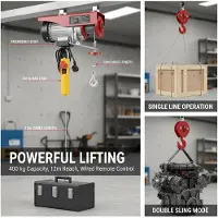 OEM Cabrestantes eléctricos, capacidad de carga de 400 kg, control remoto con cable, marca Rot