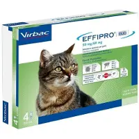 Virbac Tierarzneimittel GmbH EFFIPRO DUO 4, pipeta para gatos, dosis de 1 a 6 kg
