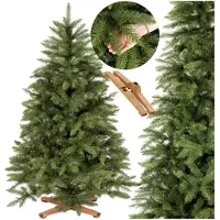 Springos Árbol de Navidad artificial Royal Trees de 180 cm – Abeto escandinavo | árbol de Navidad denso | Abeto de alta calidad que incluye soporte de madera y bolsa de almacenamiento