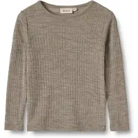 Wheat - Kid's Wool Silk T-Shirt L/S Alfie - Camiseta de manga larga de merino size 116, beige