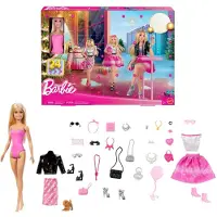 Barbie Calendario de Adviento con muñeca y 24 accesorios Ya sea para Navidad o para cumpleaños