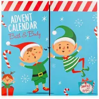 Accentra Calendario de Adviento de cuidado 2026 para niñas y niños con 24 productos de cuidado beauty con loción corporal bombas de baño gel de ducha champú
