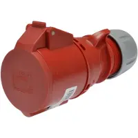 Pce Enchufe portátil para cables, 32A, 4 polos, 400V, grado de protección IP44