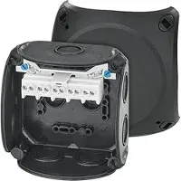 Hensel , caja de conexión para empotrar, 104x104x70mm, IP66, color , modelo DK0404B