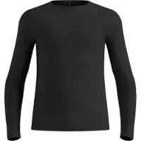 Odlo - Ropa interior térmica - Active X-Warm Baselayer Top Crew Neck M Black - Talla L - Negro