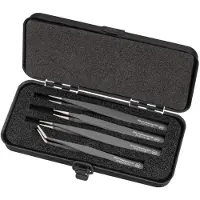 Wiha Juego de pinzas profesionales SMD, con pinzas ESD (protección electrostática), de 4 piezas