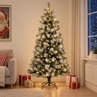 Syfax Árbol de Navidad artificial con ramas articuladas 120 cm