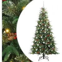 Syfax Árbol de Navidad artificial con ramas articuladas Verde 210 cm