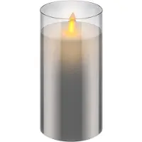 Unyqoos Velas LED parpadeantes con llama móvil y revestimiento de cera, temporizador de 6/18 horas, funcionan con pilas (3 pilas AAA) – iluminación interior segura