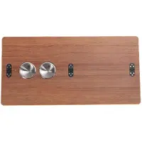 OEM Mesa plegable de madera, 80x30 cm, con 2 portavasos, color marrón