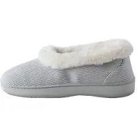 Next Zapatillas de casa gris / blanco lana