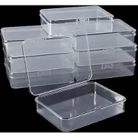 OEM Caja de almacenamiento con tapa, paquete de 8 unidades, apilable, libre de BPA, 11,2 x 8,2 x 2,8 cm