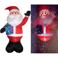 OEM Papá Noel inflable de 300 cm, con luces LED, clasificado IP44, para uso en exteriores