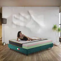 OEM Colchón de espuma viscoelástica, 160x190 cm, 21 cm de alto, con 3 capas, diseño ortopédico