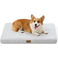 Merkloos Cama ortopédica para perros de gran tamaño - 91 x 69 x 8 cm - Alfombra lavable con funda removible
