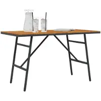 Merkloos Mesa Eettafel, color marrón, 110 x 55 x 61,5 cm