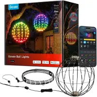 OEM Juego de 140 luces LED navideñas, tecnología RGBIC, impermeables