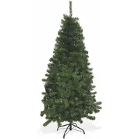 OEM Árbol de Navidad de PVC/metal, con 1400 ramas, color verde, diámetro 110 cm, altura 210 cm