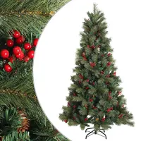 Syfax Árbol de Navidad artificial con ramas articuladas 210 cm