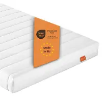 Merkloos Colchón de espuma viscoelástica de 90 x 200 cm con funda extraíble