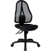Topstar OP200G20H: Silla giratoria para sillas de oficina, modelo Open Point SY, sin reposabrazos, color , con doble rodillo de seguridad para todo tipo de suelos