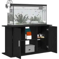 vidaXL Soporte para acuario , roble negro, 101x41x58 cm, material de madera