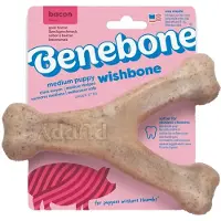 Benebone Puppy Wishbone - Bacon - Small