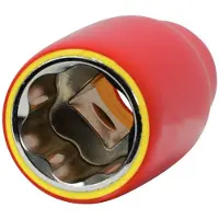 Ks Tools 117.1223, Llave de vaso, 1/2", métrica, 1 cabeza, 23 mm, acero cromo vanadio